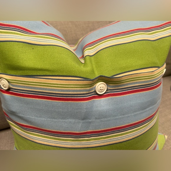 Bright Colored Horizontal Stripes ink-Fuzed Decor Pillow COVER ONLY 
#0915246 - Picture 2 of 7